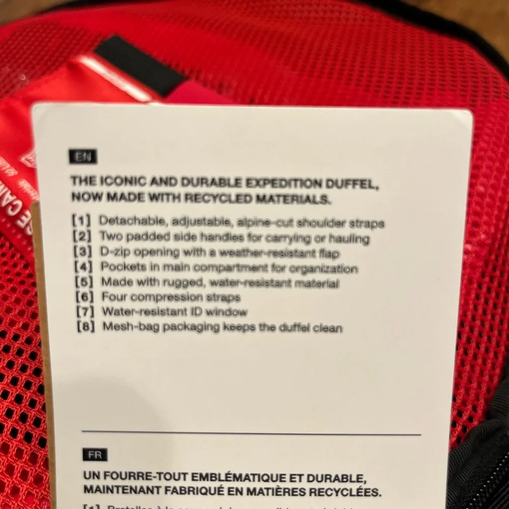 NWT North Face Base Camp Duffel